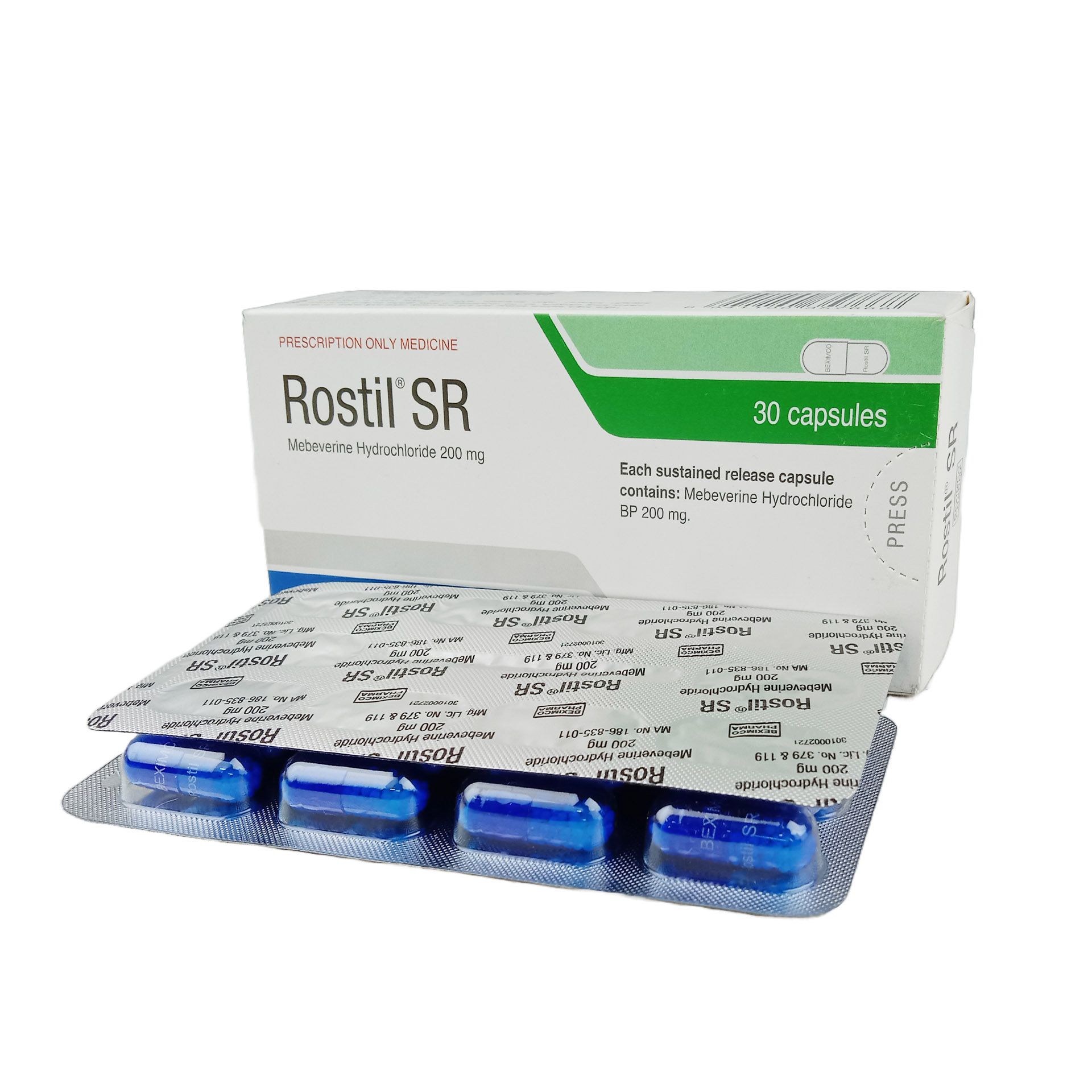 Rostil SR Capsule - (200mg) - 1 strip