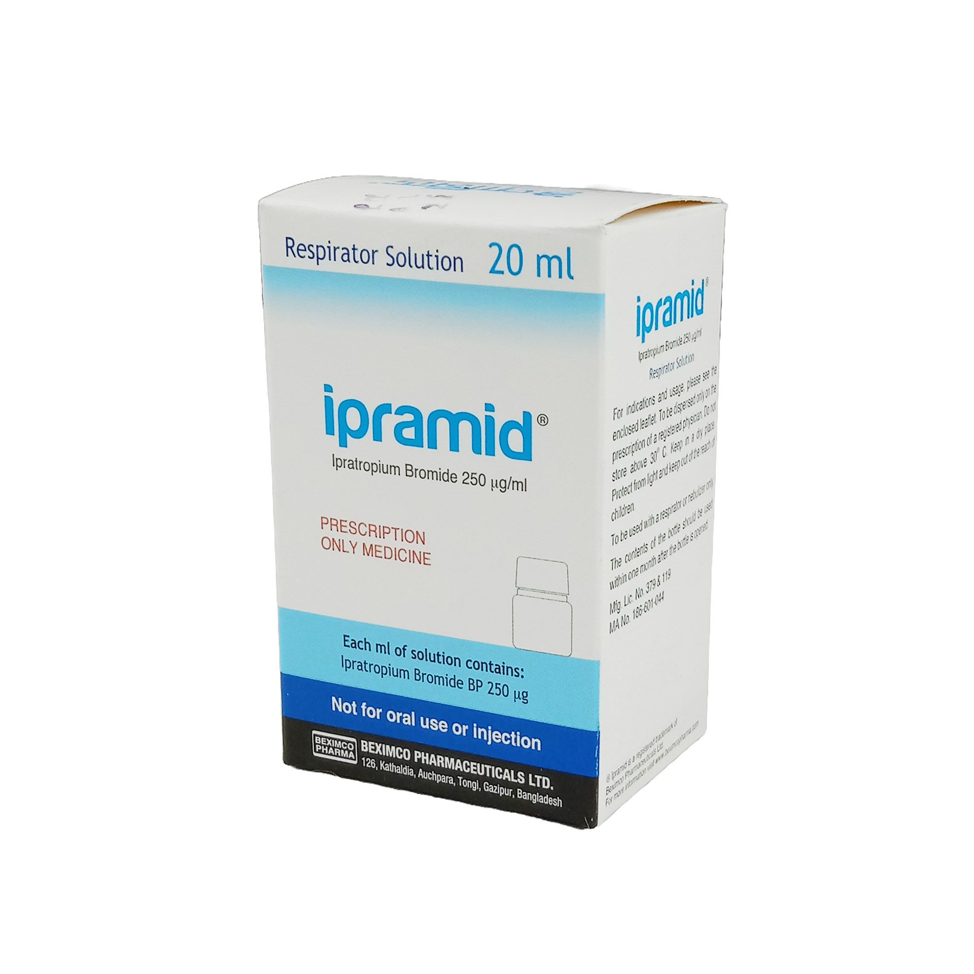 Ipramid Respirator Solution - (250mcg/Ml)