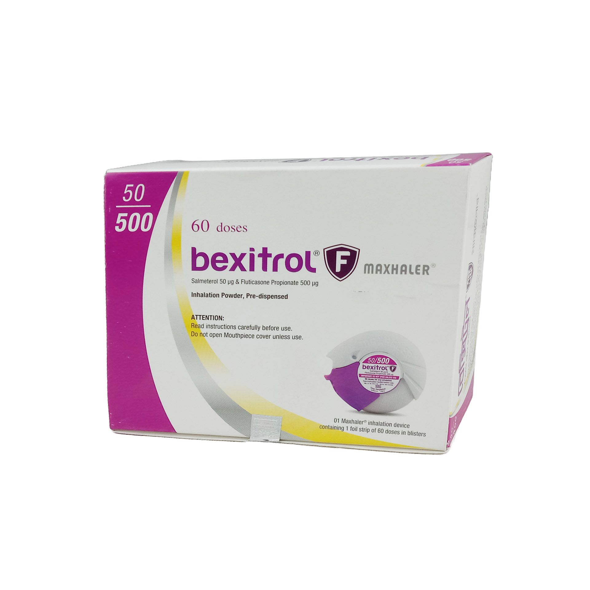 Bexitrol F Maxhaler 50/500 - (50mg+500mg)