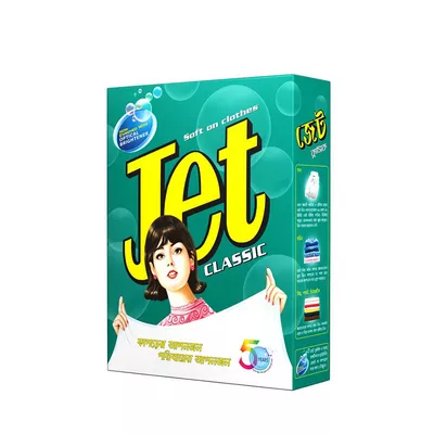 Jet Classic Detergent Powder Paper Pack 500 gm