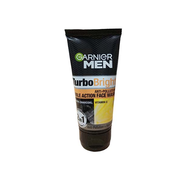 Garnier Men Turbo Bright Anti-Pollution Double Action Face Face Wash 50 gm