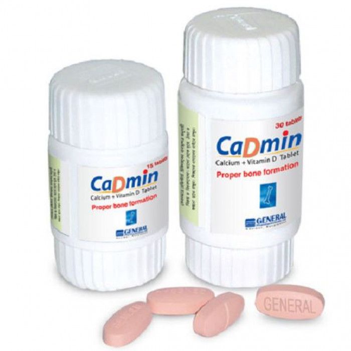 Cadmin D Tablet - (500mg+200IU)