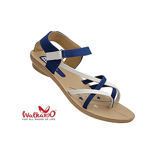 WALKAROO LADIES BLUE AND BEIGE SANDAL