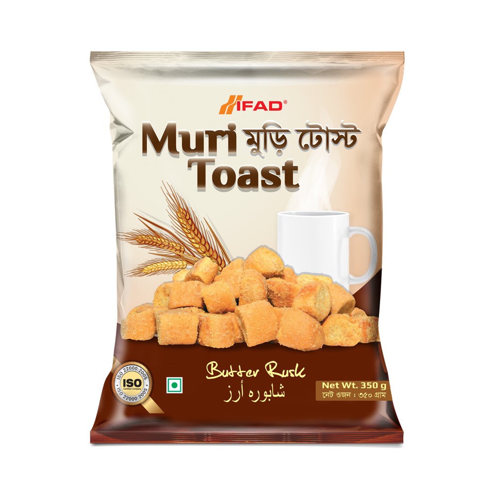 Ifad Muri Toast Butter Rusk Biscuit 350 gm