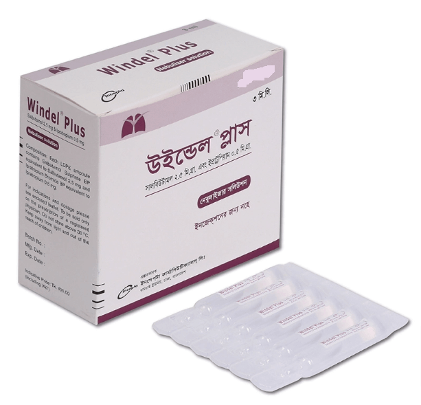 Windel Plus Nebuliser Solution - (500mcg+2.5mg/3ml)