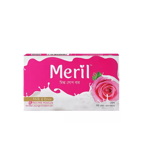 Meril Milk & Rose Soap Bar 150 gm