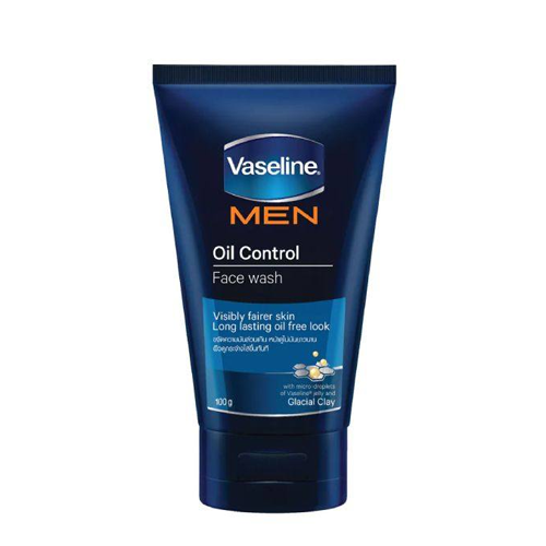 Vaseline Men Oil Control Facial Wash For Brighter Skin & Oil Free Look Face Wash - (100g)
