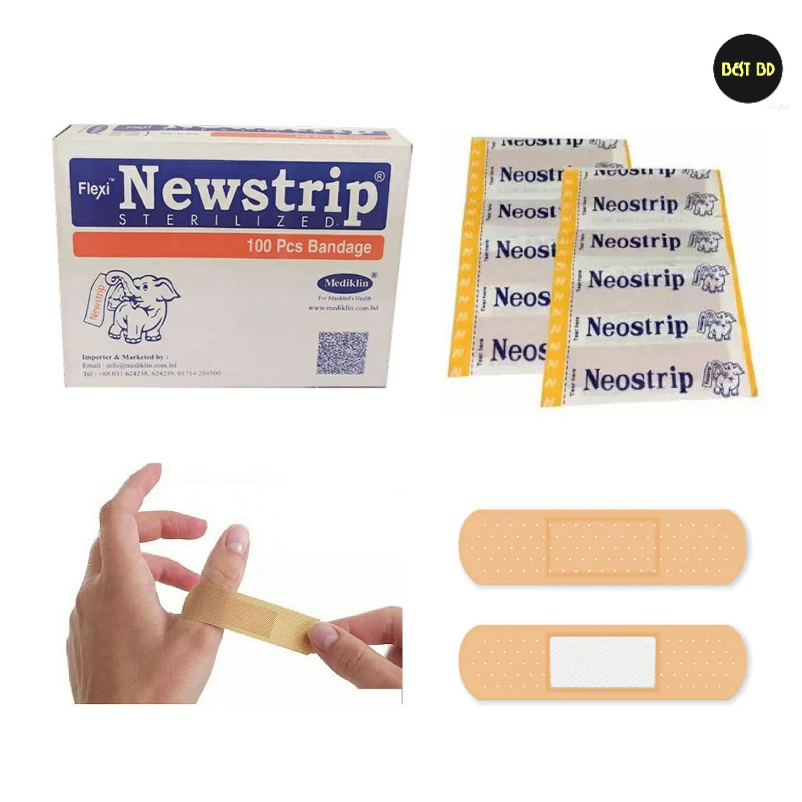 One Time Bandage (NewStrip)First Aid Strip Cotton Strips