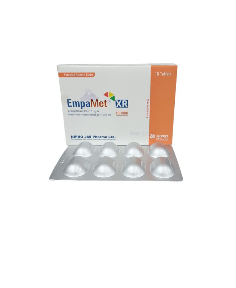 Empamet XR 10/1000 Tablet - (10mg+1000mg)