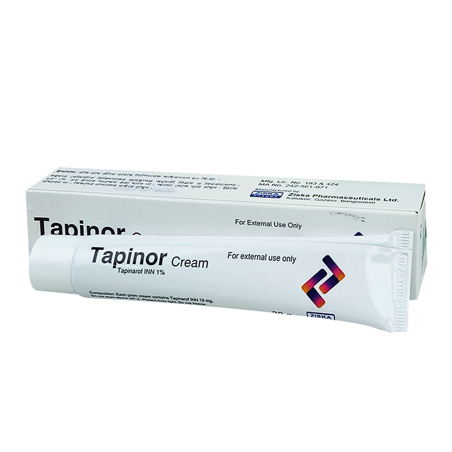 Tapinor Cream - (1%)