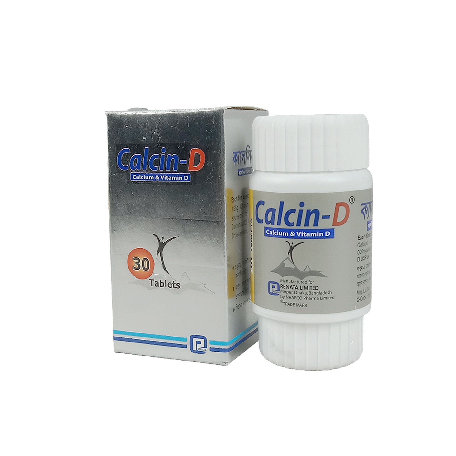 Calcin D (30) Tablet - (500mg+200IU)