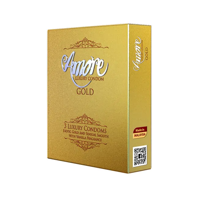 Amore Luxury Condoms Gold Sexual Wellness