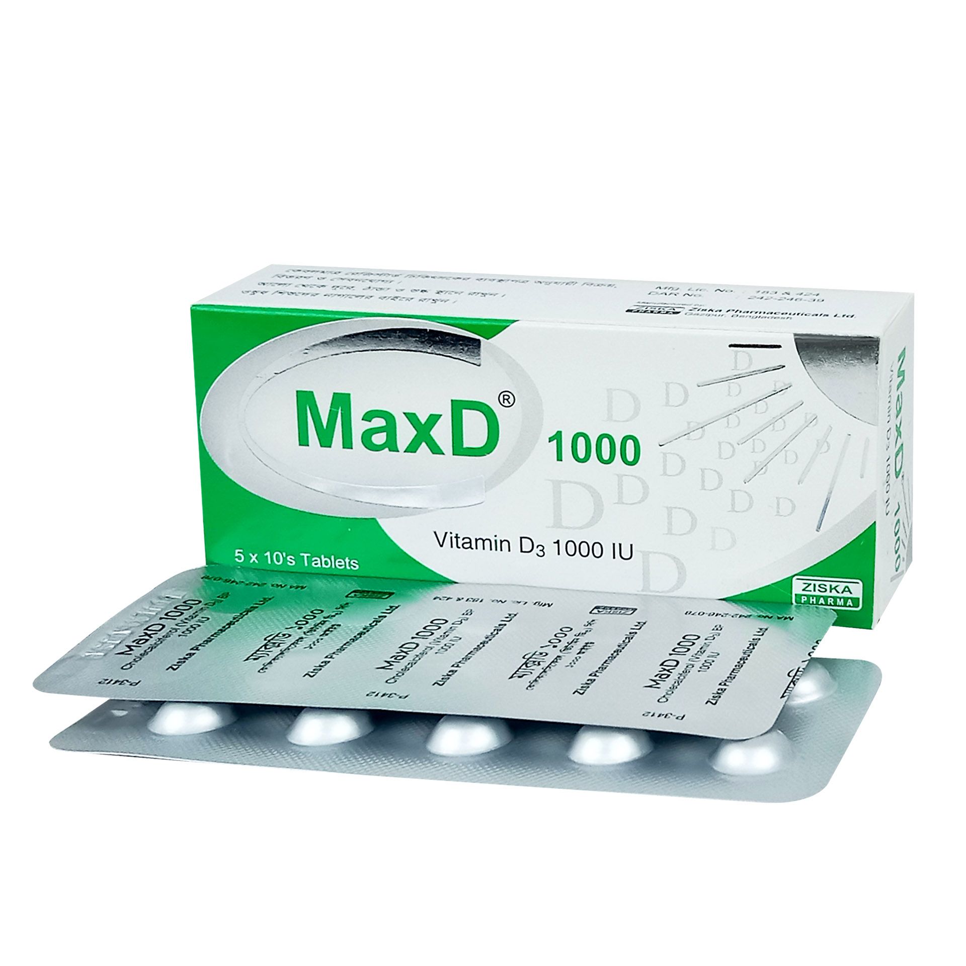 Max D 1000 Tablet - (1000IU)