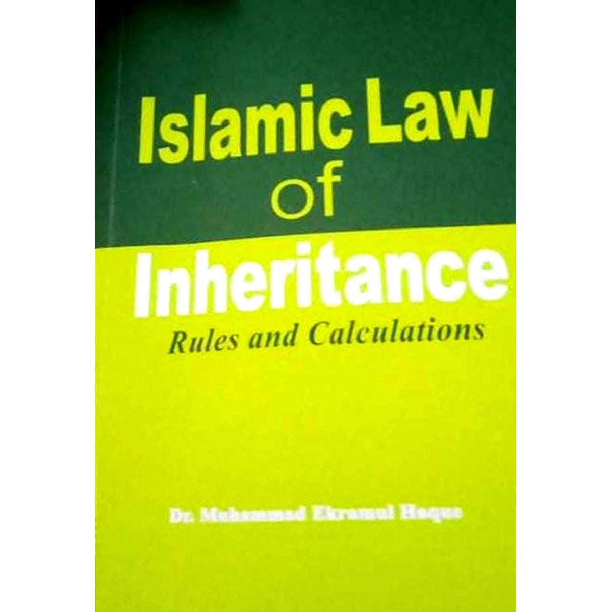Islamic Law of Inheritance (Dr.Md. Ekramul Hoque)+5 pc Marks
