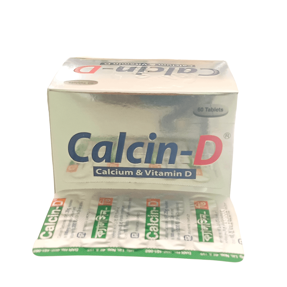 Calcin D Tablet - (500mg+200IU)