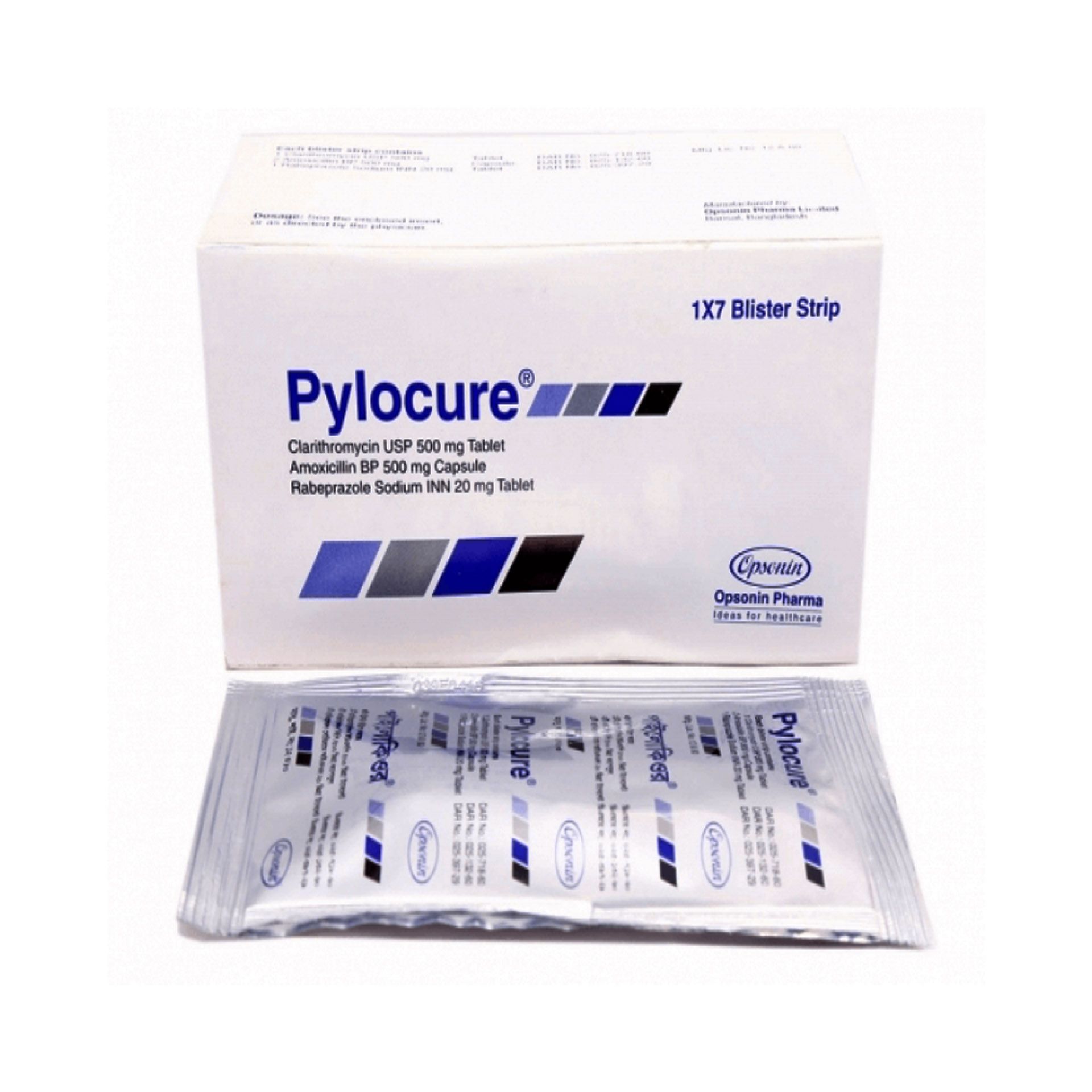 Pylocure Capsule - (20mg+500mg+1gm) - 1 box
