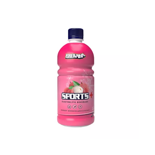 Bruvana Sports+ Electrolyte Beverage (Litchi Flavor) 500 ml