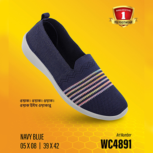 Walkaroo Stylish and Comfortable Blue color shoes for ladies