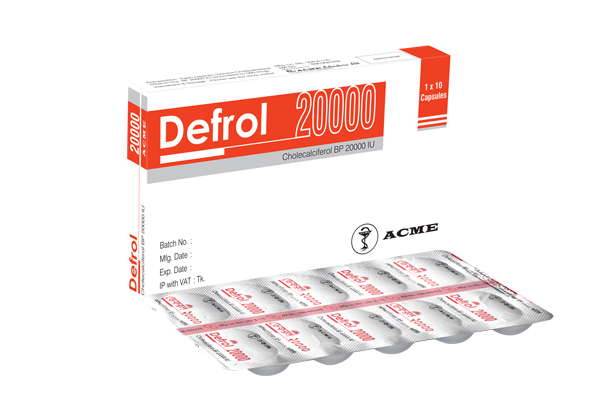 Defrol 20000 Capsule - (20000IU)