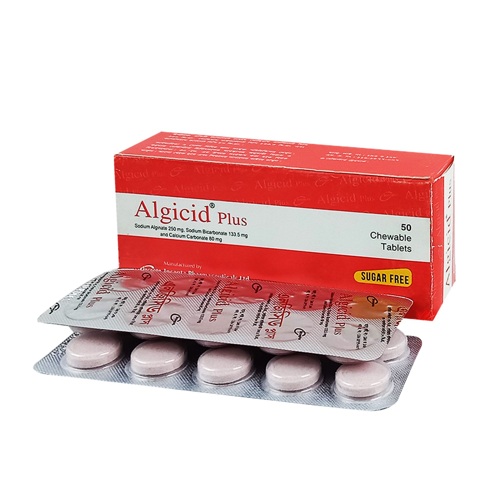 Algicid Plus Tablet - (250mg+133.5mg+80mg)