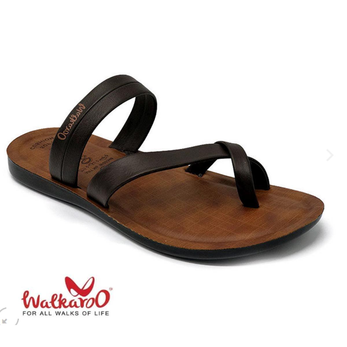 Walkaroo Men'S Brown Tan Outdoor Stylish Sandal - Sandals For Men