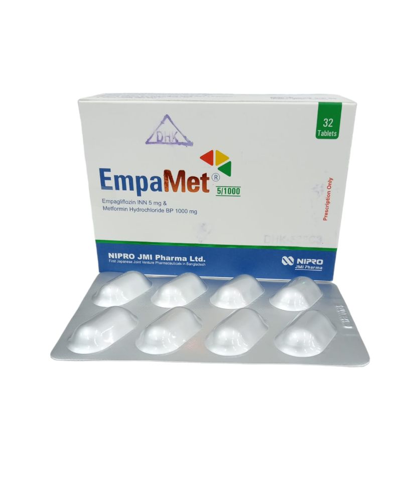 Empamet 5/1000 Tablet - (5mg+1000mg)