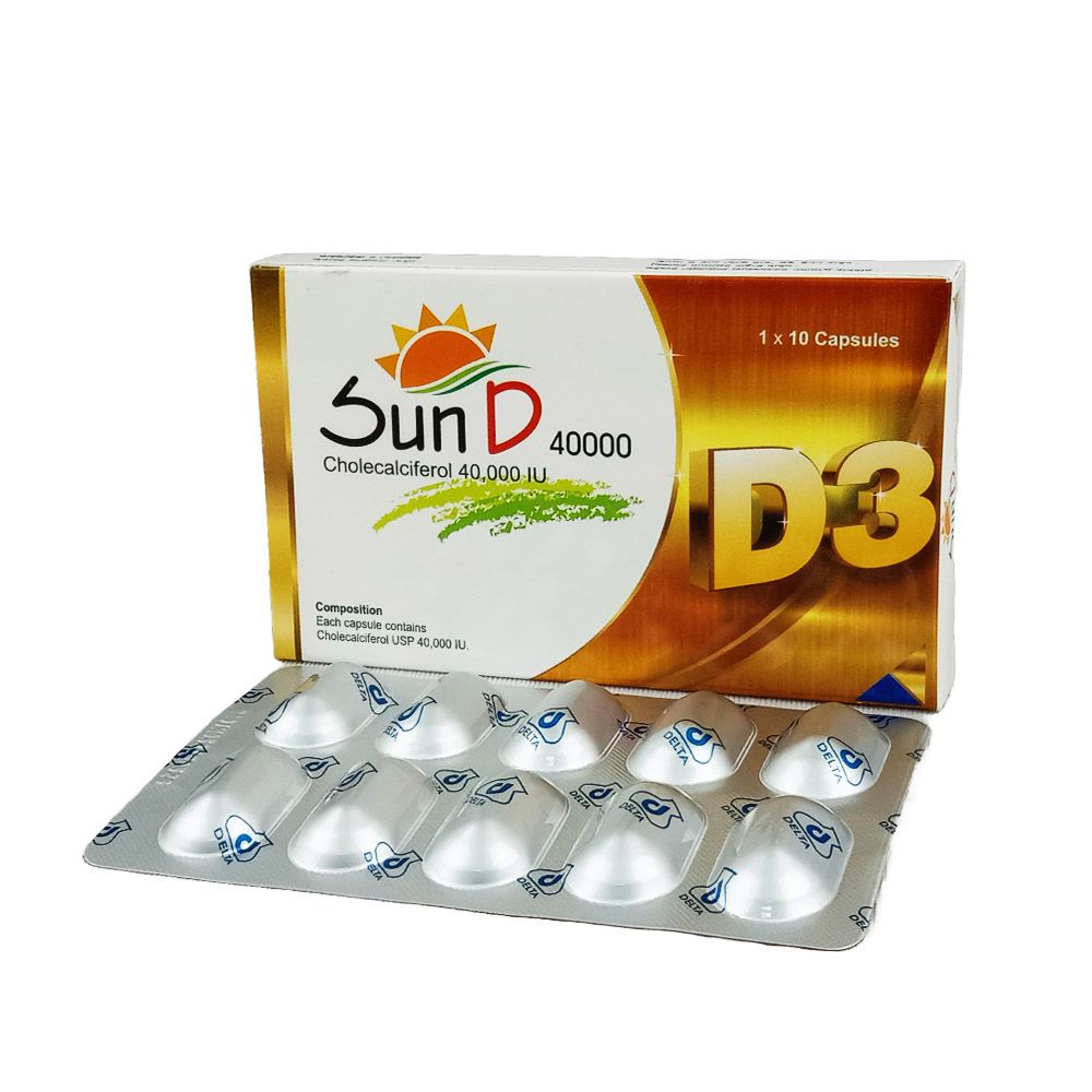 Sun D 40000IU Capsule - (40000IU)