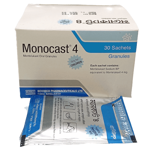 Monocast 4 Sachet Powder - (4mg/3.5gm)