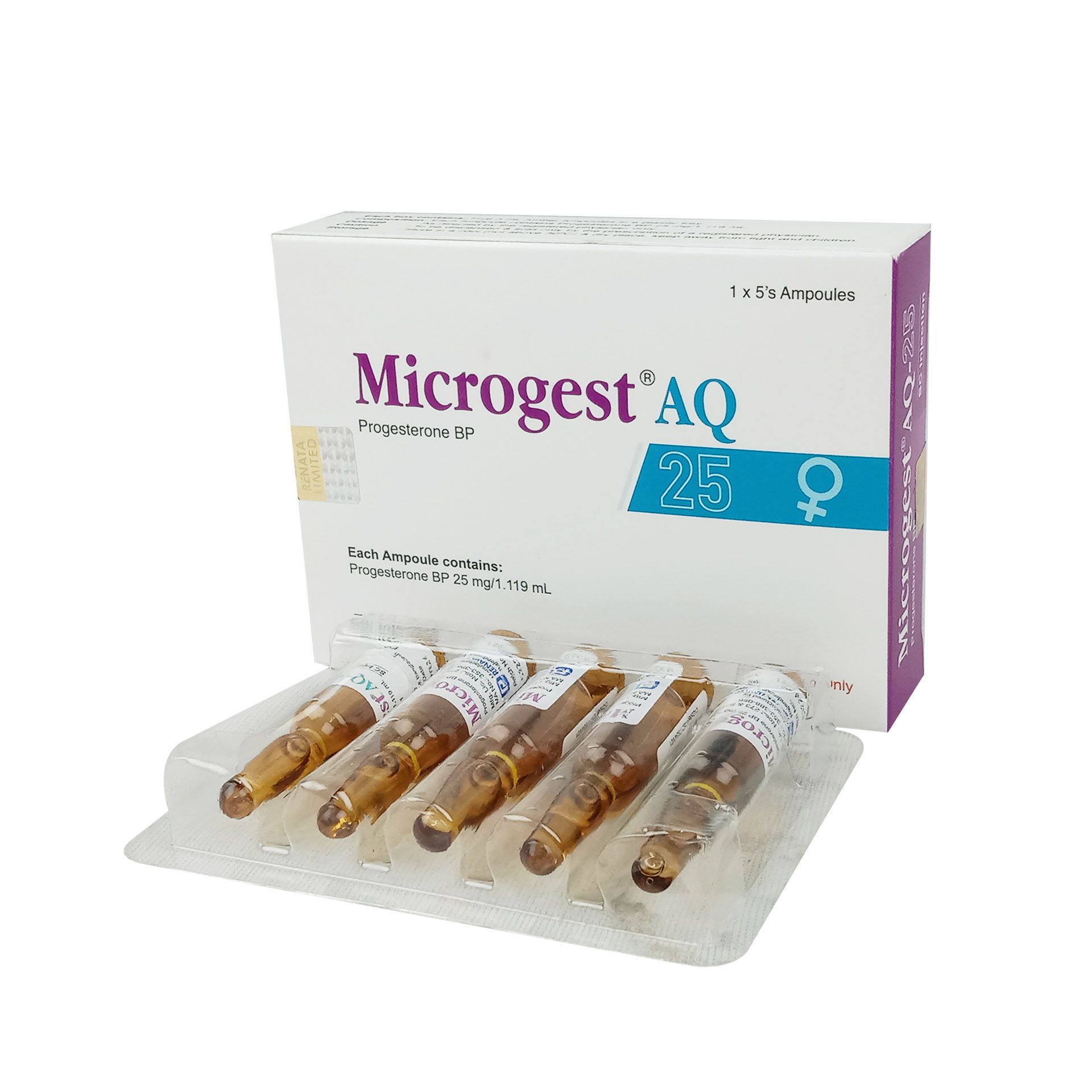 Microgest AQ-25 Injection - (25mg/1.119ml)