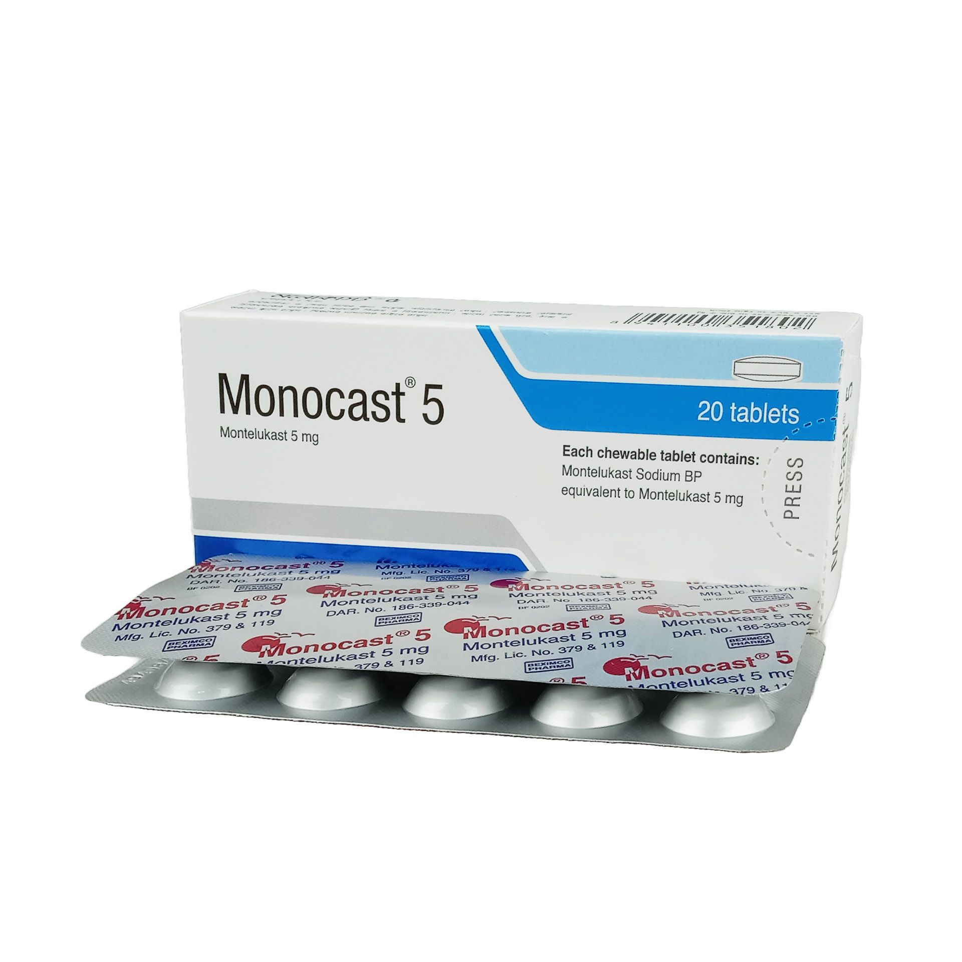 Monocast 5 Tablet - (5mg)
