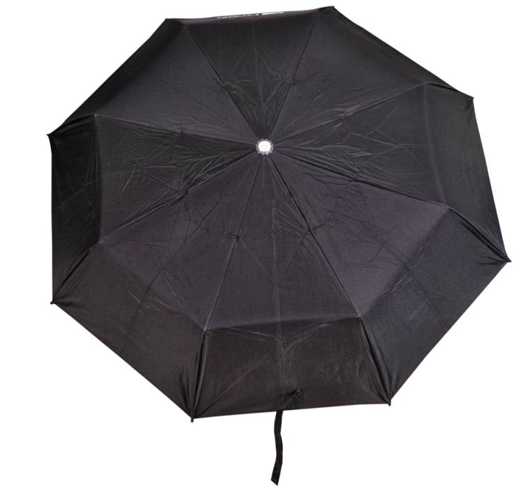 Shankar Auto Open 8 Spoke 2 fold Heavy duty Black Umbrella