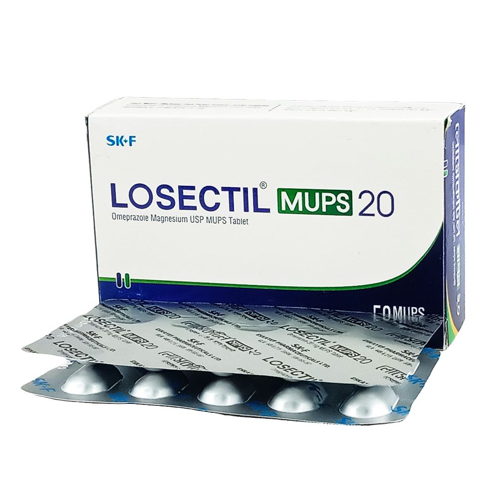 Losectil Mups 20 - 1 strip