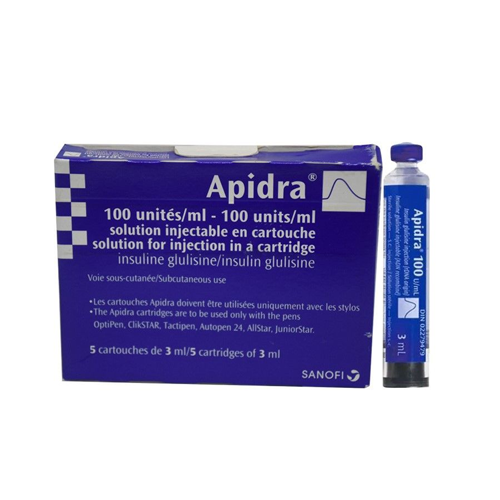 Apidra Cartidge Injection - (100IU/Ml)