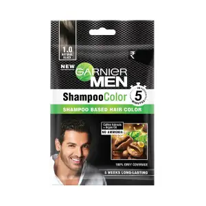 Garnier Men Shampoo Color-Natural Black-10ml+10ml