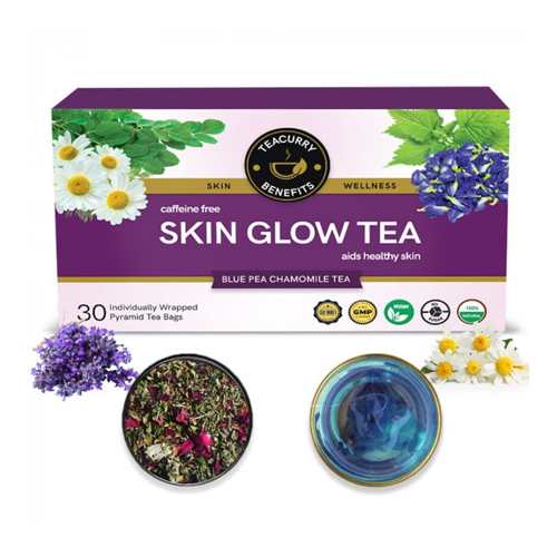 TEACURRY Skin Glow Tea (1 Month Pack | 30 Tea Bags)