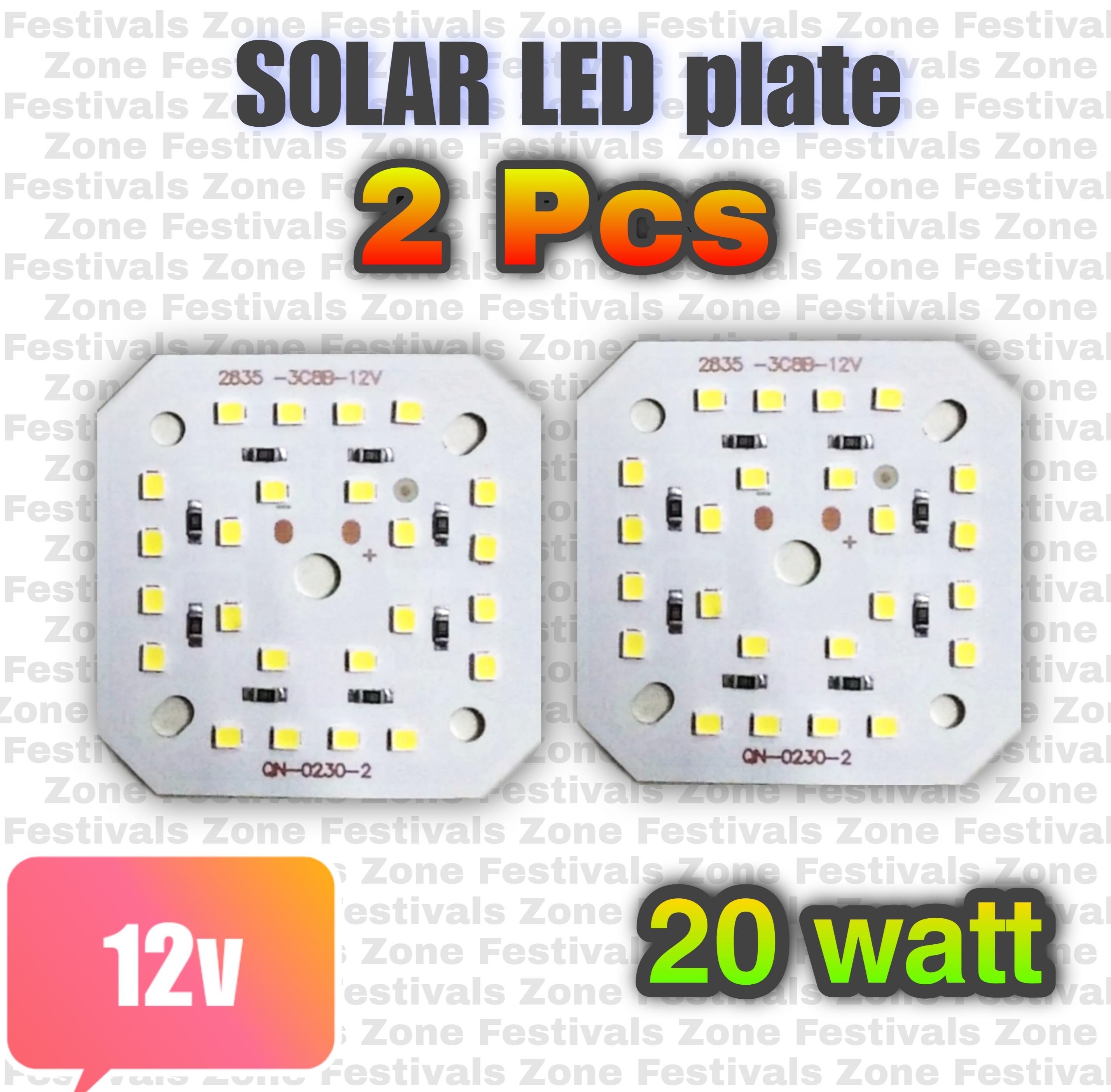 FZ 12v dc led plate 20w high brightness