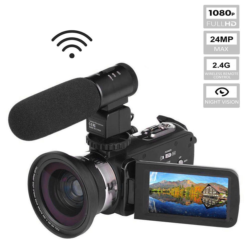 4K FULL HD 1080P 30MP LCD Screen 3.0" HD IR Digital Video Camera USB2.0 (High Speed) DV Camcorder Home Recorder HDV