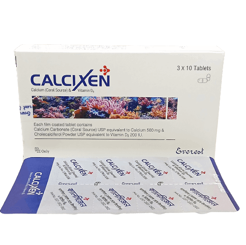 Calcixen Tablet - (500mg+200IU)