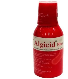 Algicid Plus Suspension - (500mg+267mg+160mg/10ml)