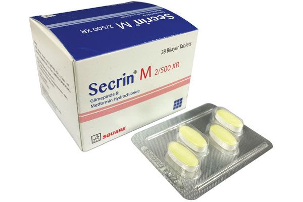 Secrin M 2/500 XR Tablet - (2mg+500mg)