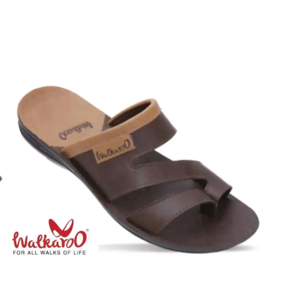 WALKAROO MEN'S S. BROWN FASHIONABLE AND COMFORTABLE SANDAL