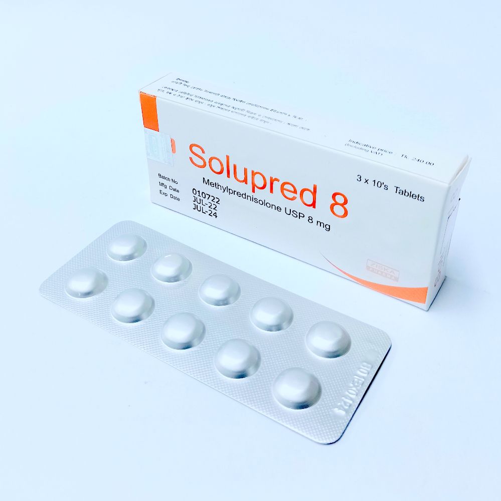 Solupred 8 Tablet - (8mg)