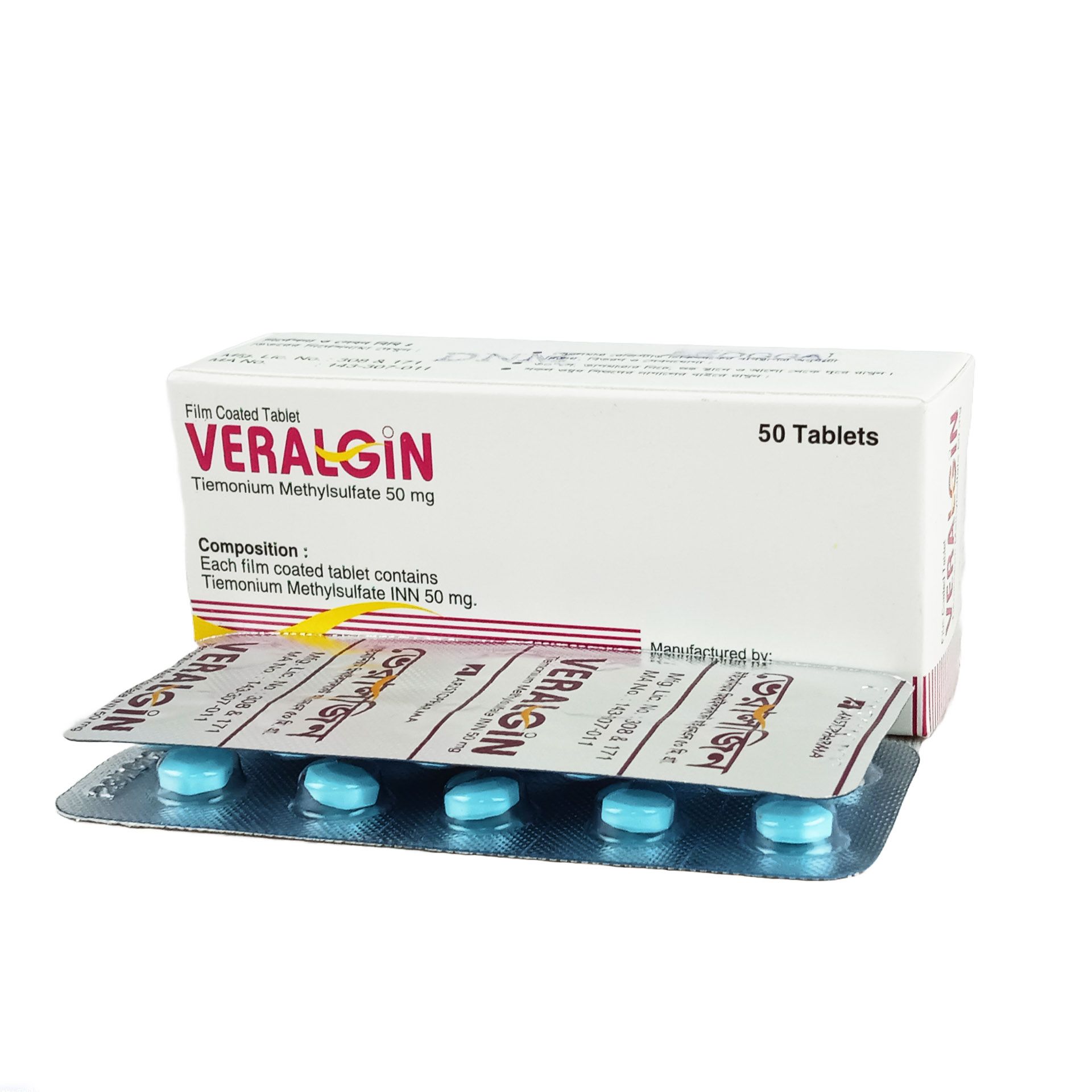 Veralgin Tablet - (50mg) - 1 strip