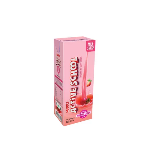 Marks Active School Strawberry Ice Cream Flavour Milk Shake 200 ml