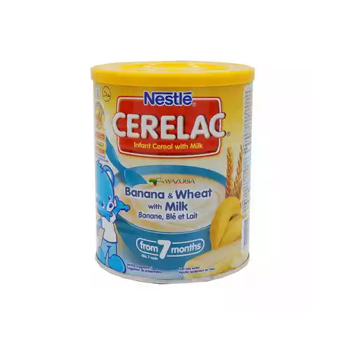 Nestlé Cerelac Banana & Wheat With Milk (7 months +) Tin 400 gm