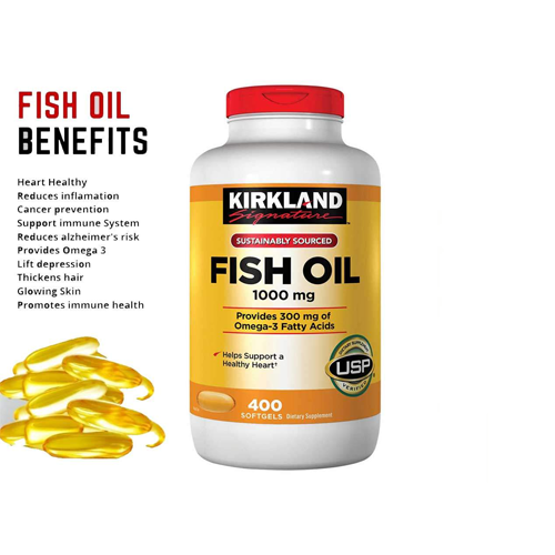 KIRKLAND Signature Sustainably Sourced Fish Oil 1000mg