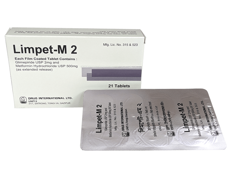 Limpet M 2 Tablet - (2mg+500mg)