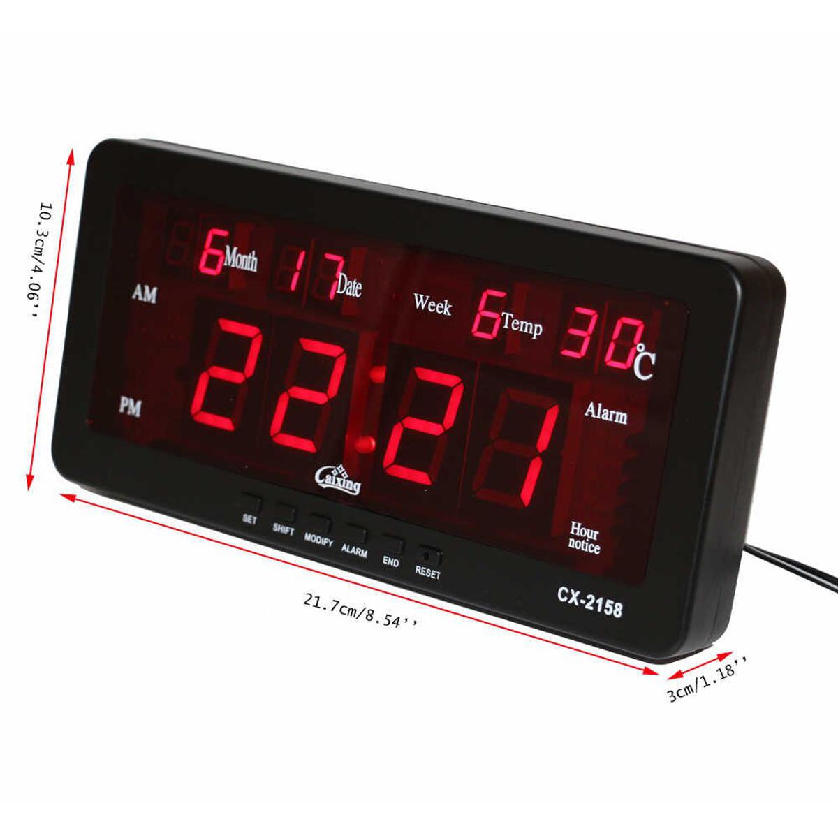 Electronic Alarm Clock Digital LED Wall Clock