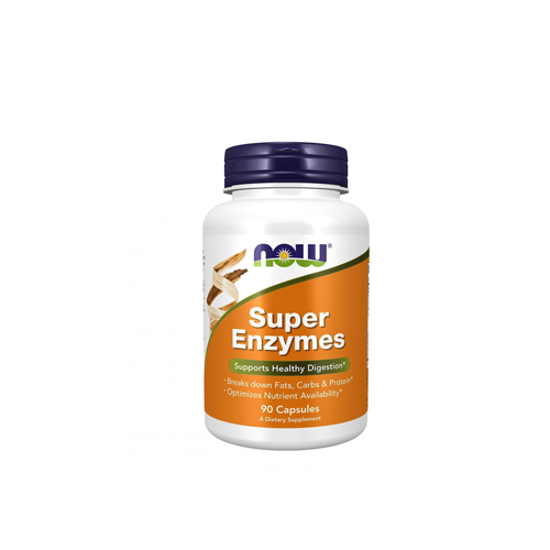 NOW Supplements, Super Enzymes, Formulated with Bromelain, Ox Bile, Pancreatin and Papain, Super Enzymes,90 Capsules, USA