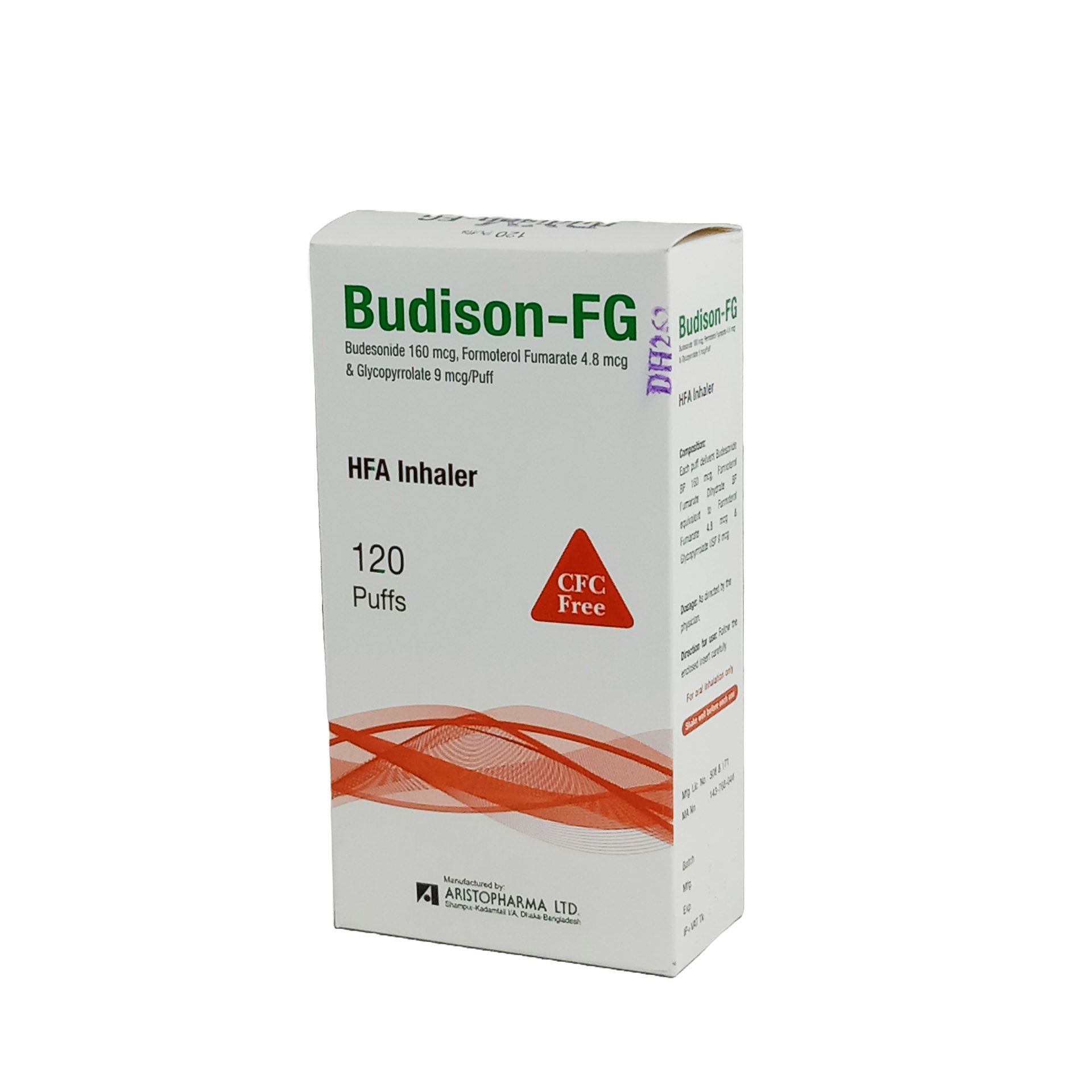Budison-FG Inhaler - (160mcg+4.8mcg+9mcg/Puff)
